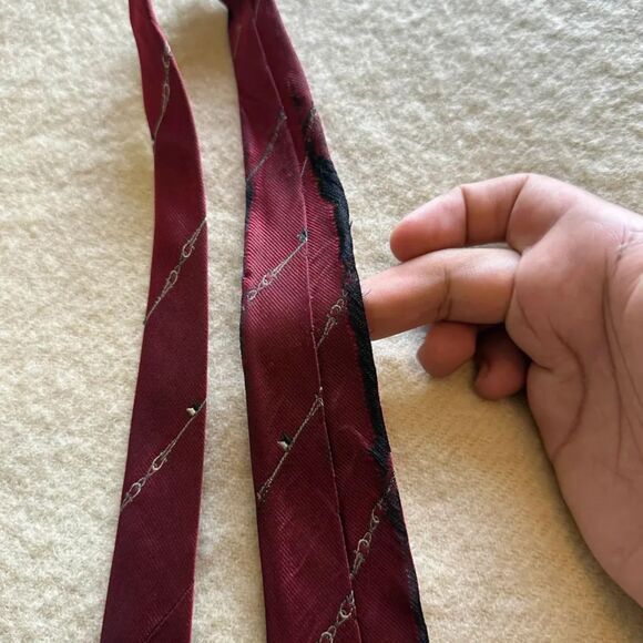 Vintage Gucci Chain Link Horse Bit Equestrian Silk Tie - Picture 4 of 6